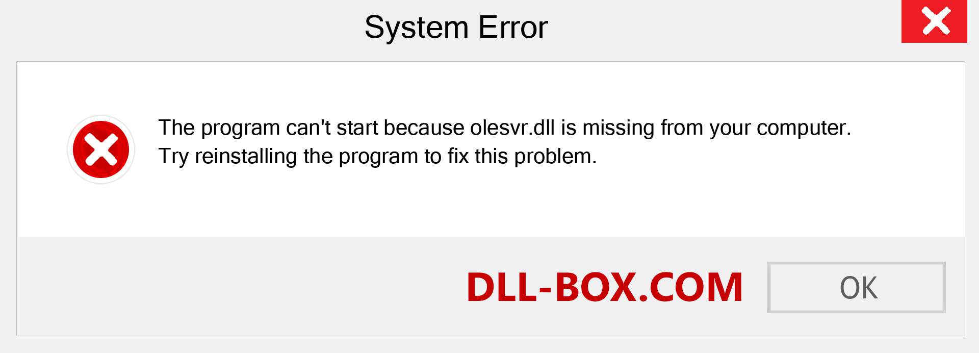  olesvr.dll file is missing?. Download for Windows 7, 8, 10 - Fix  olesvr dll Missing Error on Windows, photos, images